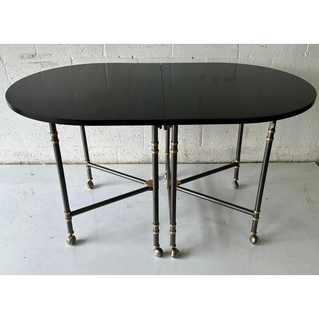 Maison Jansen model Royal 2 patina Expandable Dining Room Table For Sale - Image 11 of 12