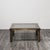 1970s Hollywood Regency Geometric Coffee Table in Brown and Gilt Lacquered Metal, 1970s For Sale - Image 5 of 9