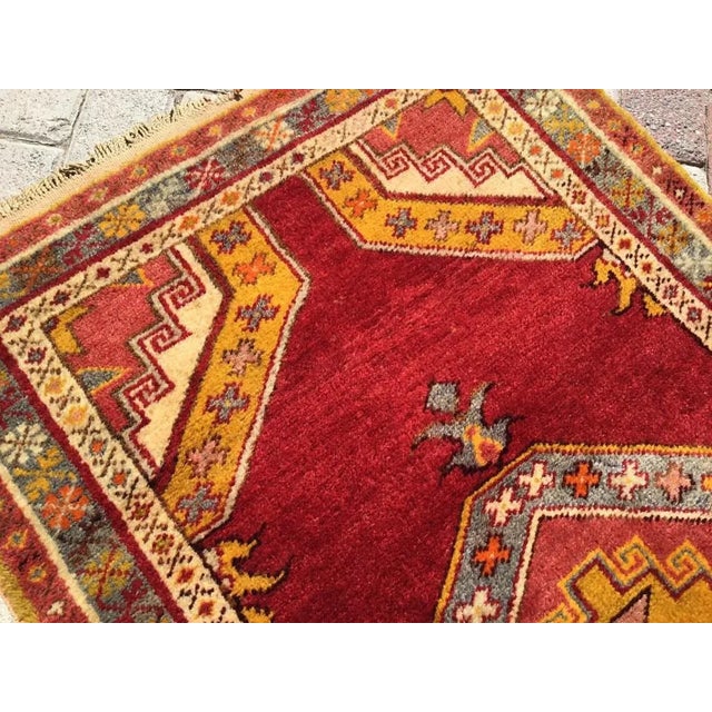 1960s Geometric Vintage Anatolian Rug - 31" X 57" For Sale - Image 5 of 7