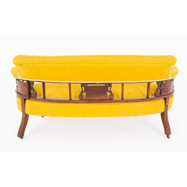 Antique Victorian Mahogany Sofa, 1880s For Sale - Image 5 of 7