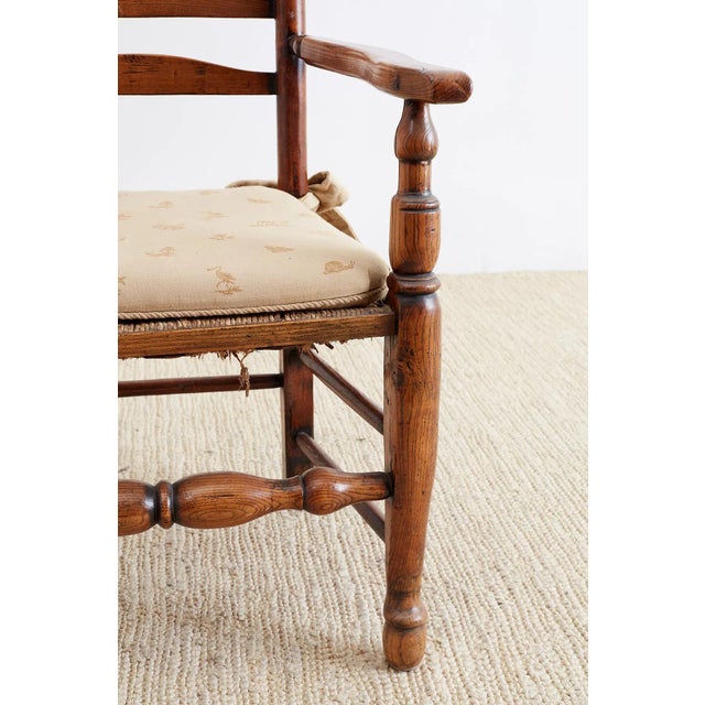 19th Century English Ladder Back Chair For Sale - Image 11 of 13