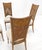 Set 4 Burl Wood Cane Back NEW Upholstery Dining Chairs Mid Century Modern MINT! For Sale - Image 6 of 15