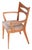 Mid-Century Modern Mid Century Heywood Wakefield Cat's Eye Champagne Model Dining Height Arm Chair M 1553 C For Sale - Image 3 of 12