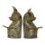 Late 20th Century Brass Pig Bookends, a Pair For Sale