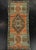Terra Cotta Turkish Mini Rug Oriental Hand Knotted Vintage Rug 1'4" x 3'2" #21179 For Sale - Image 8 of 8