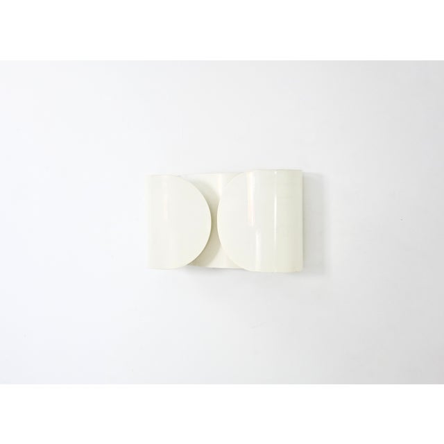 1960s White Foglio Wall Lamp by Tobia & Afra Scarpa for Flos, 1960s For Sale - Image 5 of 12