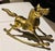 Large 1970s Vintage Statue Brass Rocking Horse For Sale - Image 4 of 6