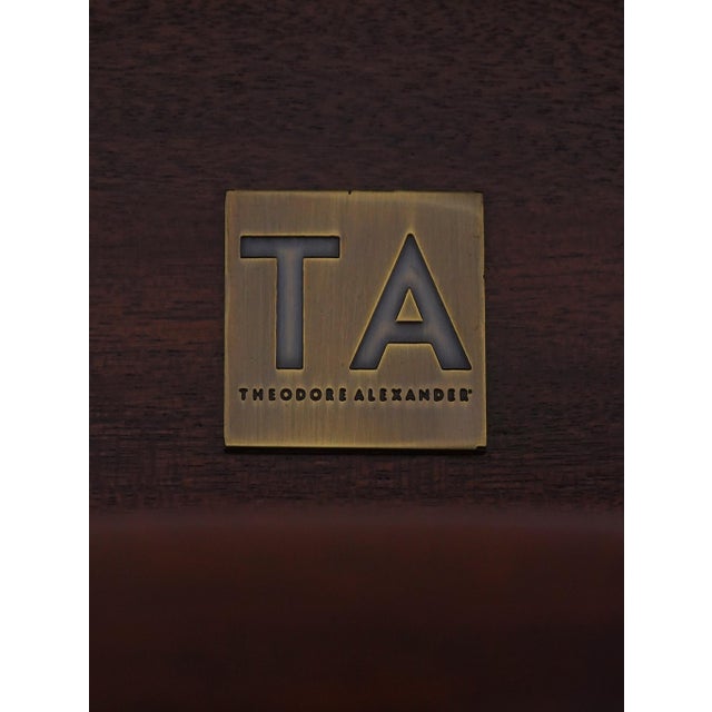 Theodore Alexander Inlaid Oak Continental Credenza For Sale - Image 17 of 18