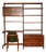 1950s Danish Modern Rosewood Modular Wall Unit / Desk / Display Cabinet For Sale