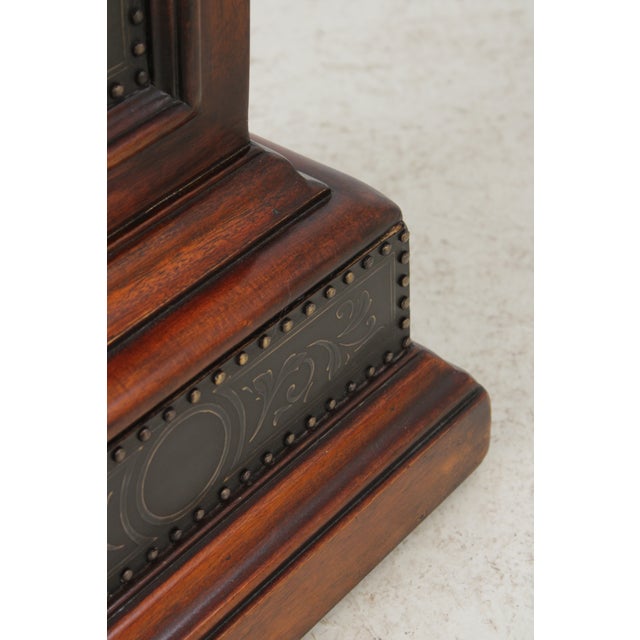 Theodore Alexander Metal Clad Display Pedestal Stand For Sale - Image 14 of 15