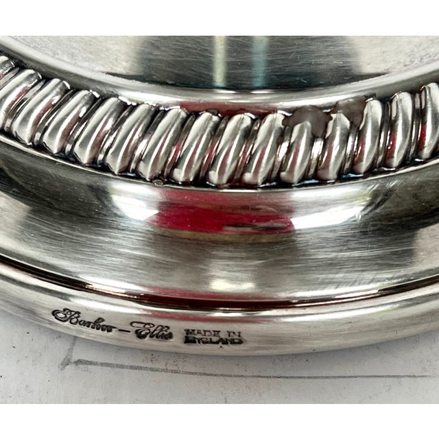 Early 20th Century Early 1900s Barker Ellis Silver Candle Holder For Sale - Image 5 of 10