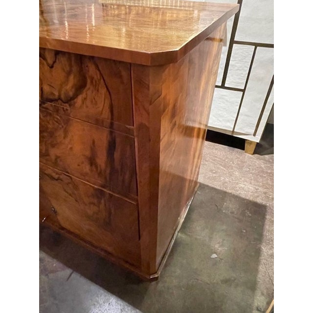 19th C. Biedermeier Black Walnut Chest For Sale - Image 4 of 7