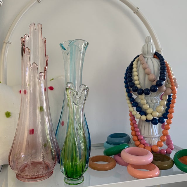 MidCentury Pink Swung Vase Chairish