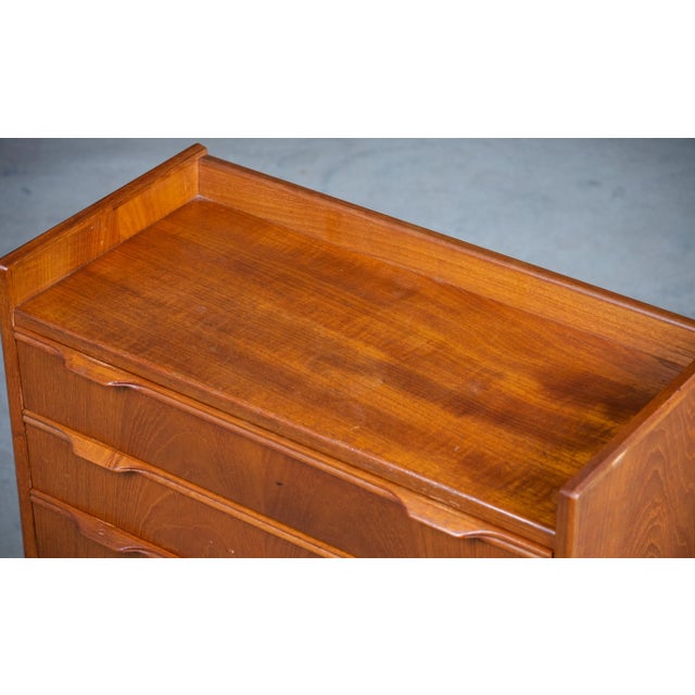 Danish Teak Dresser or Nightstand, 1960s For Sale - Image 6 of 9