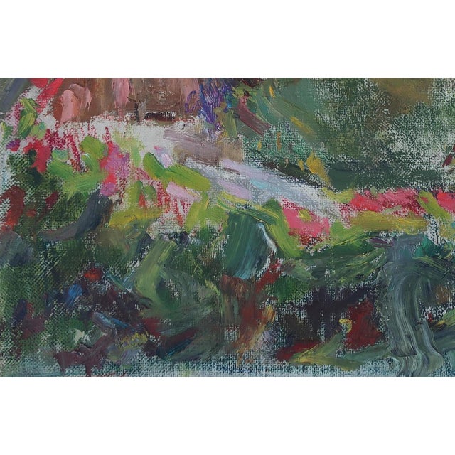 1980s Rural Landscape Oil Painting, Ukrainian Artist, 1980s Soviet Art 39-59 For Sale - Image 5 of 6