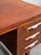 Vintage Danish Teak Executive Desk Mid Century Modern Writing Desk Finished Back Office Desk For Sale - Image 9 of 10