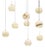 Rain Balls Pendant Lamps by United Alabaster, Set of 9 For Sale