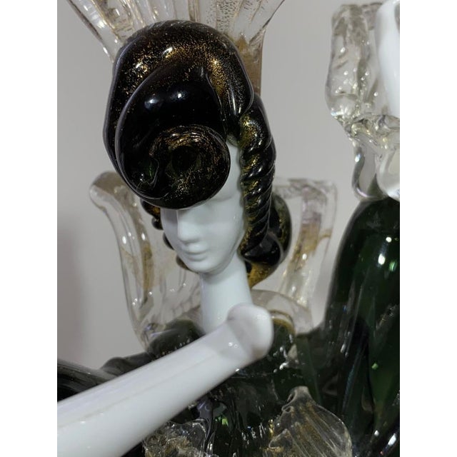 Venetian Murano Glass Flamenco Dancer Figurine, 1950 For Sale - Image 13 of 17