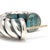 Early 21st Century David Yurman Sculpted Cable Hoop Earrings, Sterling Silver, 14k Yellow Gold, Pair For Sale - Image 5 of 7