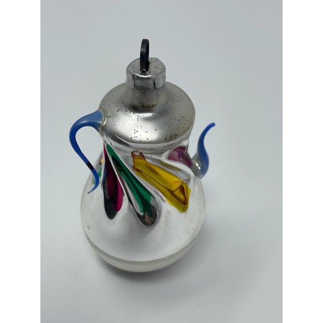 1950s Vintage Hand Blown Mercury Glass Christmas Ornaments, 6 Pieces For Sale - Image 5 of 12