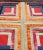 Red 19thc Wool & Velvet Log Cabin Quilt For Sale - Image 8 of 9