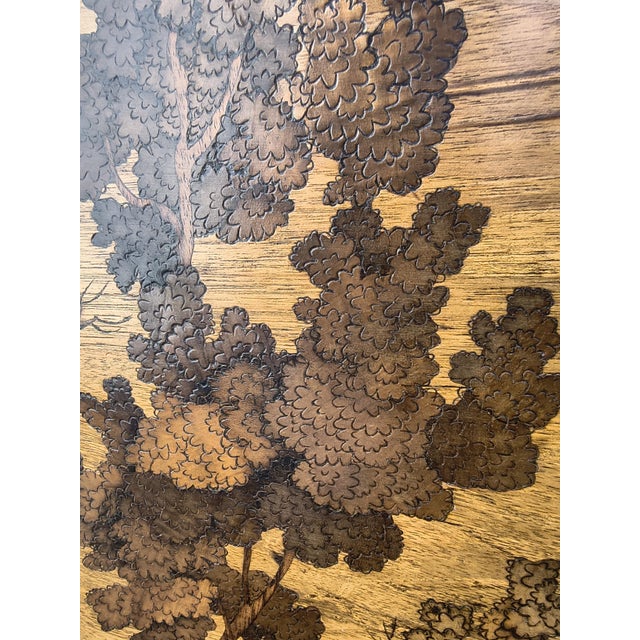 Mid-Century Modern Cornelio Ferrandi, Landscape Panel, 1965, Wood For Sale - Image 3 of 7