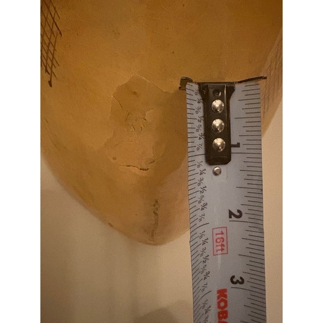 Yellow Sergio Bustamante Papier Mache Ram's Head Wall Sculpture For Sale - Image 8 of 8