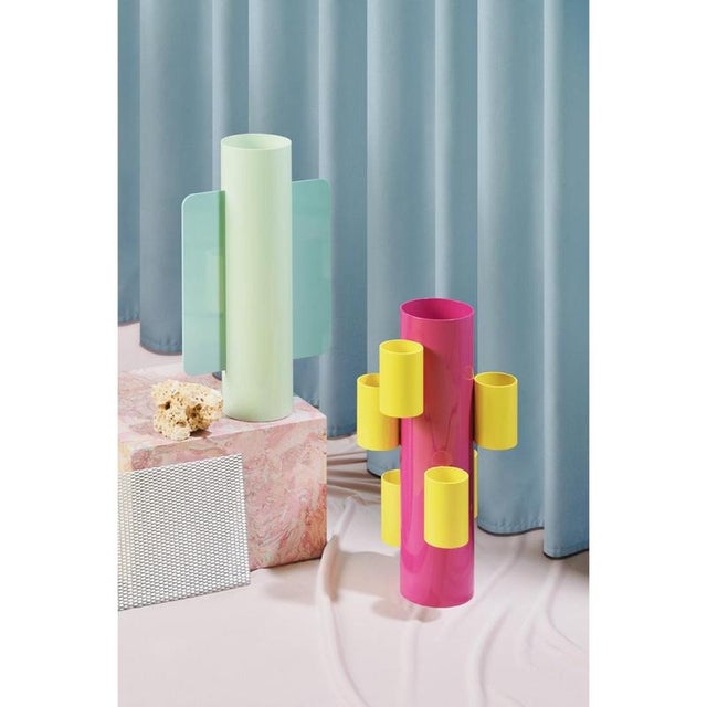 Contemporary Festa Mobile Pots Jar in Powder-Coated Aluminum by Altreforme For Sale - Image 3 of 11