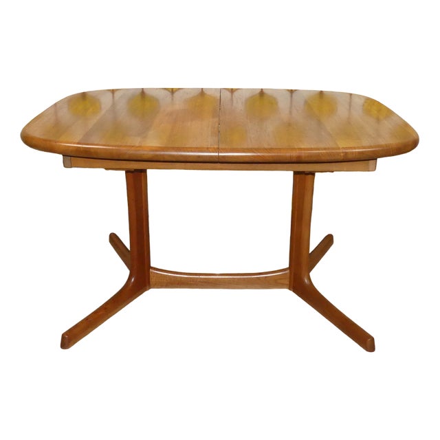 Solid Teak Dining Table from Dyrlund For Sale
