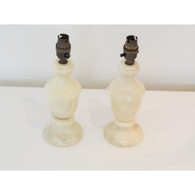 Stunning mid-century solid alabaster table lamps – a timeless statement piece. Its elegant neutral tones blend seamlessly...