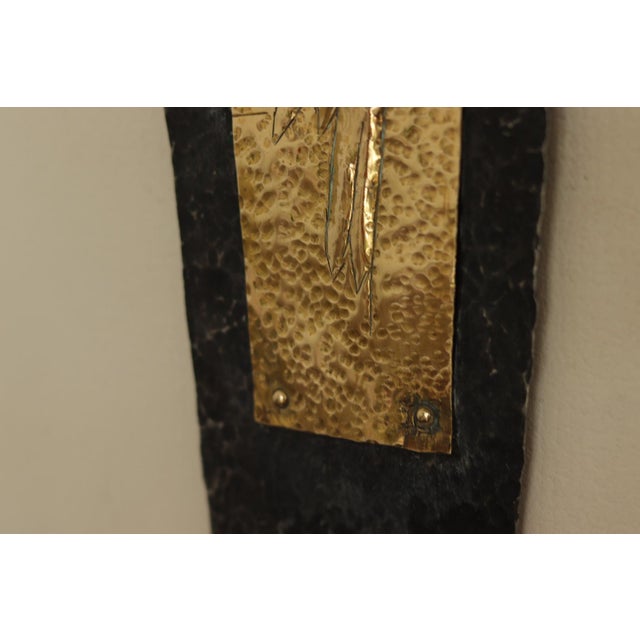 Brown Mid-Century Modern Swedish Brass and Wrought Iron Sconces with Bird Motifs, Set of 2 For Sale - Image 8 of 14
