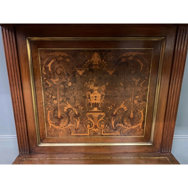 Brown Antique Walnut Marquetry Pier Table, 1870 For Sale - Image 8 of 18