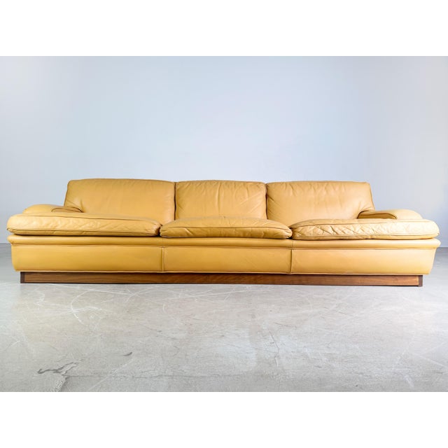 Mid-Century Modern Mid-Century Three-Seater Sofa in Leather by by Arne Norell, Mexico For Sale - Image 3 of 13