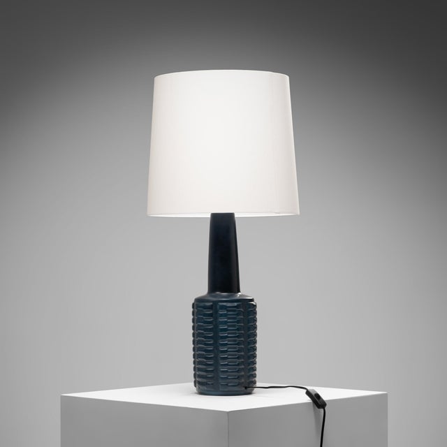 Large Stoneware Table Lamp by Einar Johansen for Søholm Stentøj, Denmark, 1960s For Sale - Image 3 of 8
