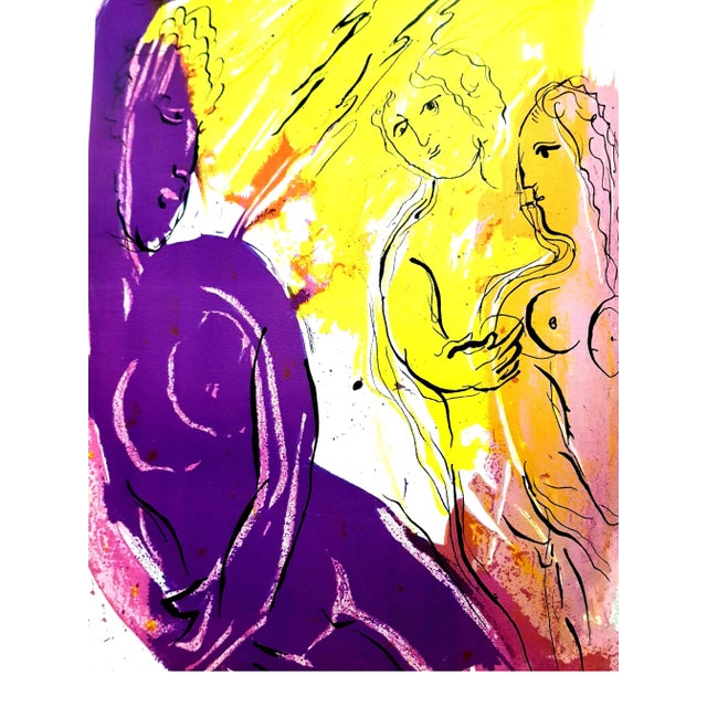Marc Chagall - The Bible - Original Lithograph 1956 For Sale - Image 6 of 6