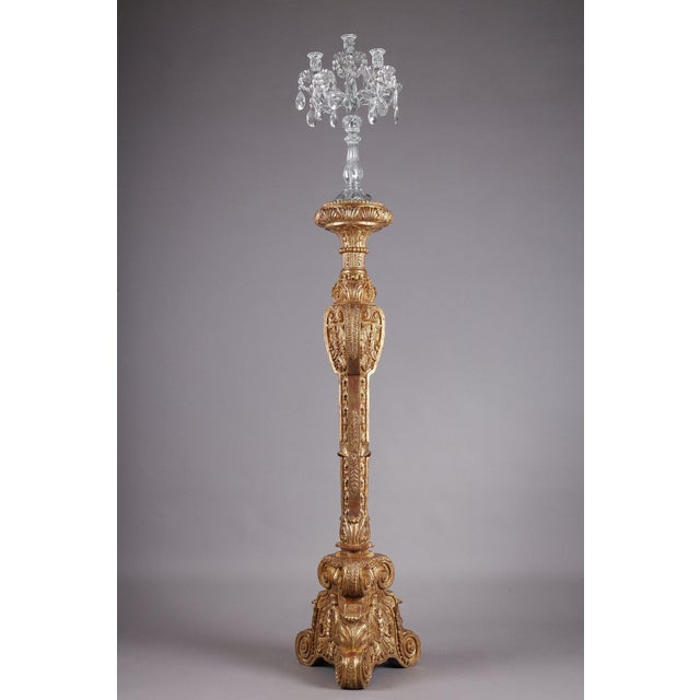 Regese Tripod Giltwood Stand, 1890s For Sale - Image 3 of 18