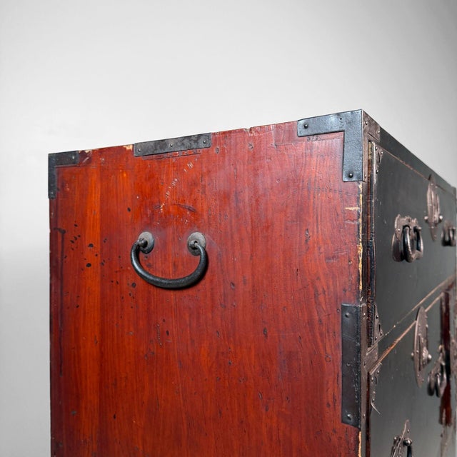 Large Japanese Tansu Chest of Drawers, Storage Cabinet, 1900s, 1890s For Sale - Image 15 of 18