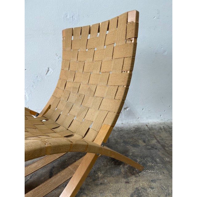 Textile Ingmar Rellig Danish Modern Folding Loung Chair For Sale - Image 7 of 9
