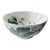 Vintage Chinese Bowl W/ Hand Painted Lotus Flowers & Cranes For Sale
