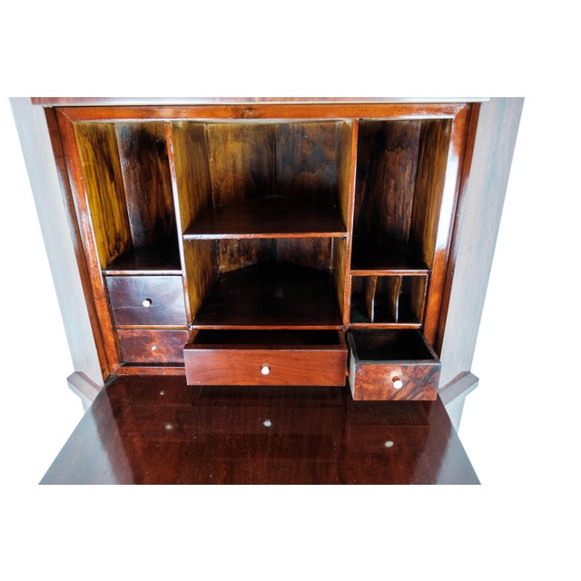 Tall Mahogany Corner Secretaire, 1840s For Sale - Image 3 of 13