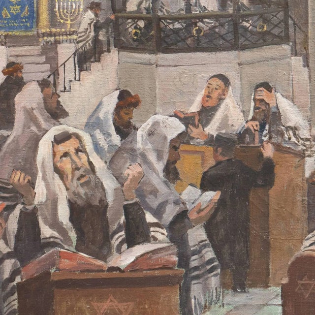 Stone Gray 'Polish Orthodox Judaica' by Mieczyslaw Watorski, Circa 1950 For Sale - Image 8 of 10
