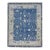 Apadana's Artisan Collection Blue Handmade Floral Indian Wool Rug For Sale