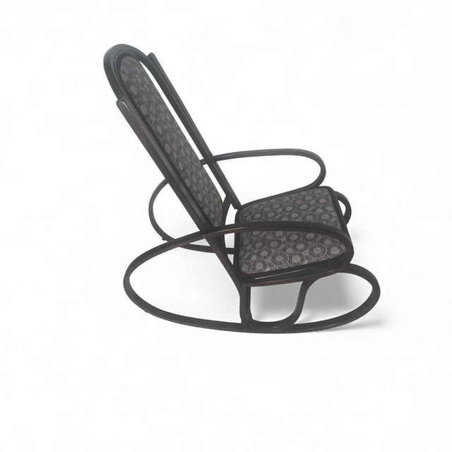 1900 - 1909 Bentwood Rocking Chair by Jacob and Josef Kohn, 1906 For Sale - Image 5 of 6