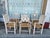 Set of 6 Vintage Carved Nautical and Celestial Armchairs With Rush Seats For Sale - Image 9 of 10