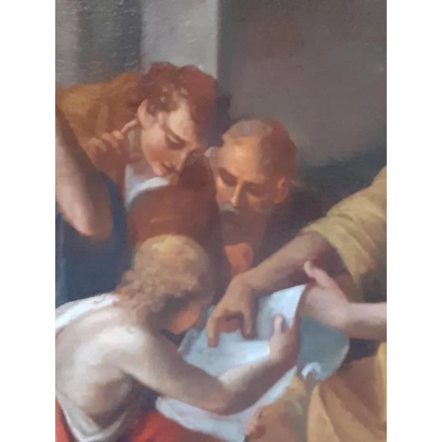 Figurative Scene, 1750s, Oil on Canvas, Framed For Sale - Image 4 of 8