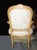 Vintage French Louis XVI Gold Gilt Off White Arm Chair For Sale - Image 4 of 15