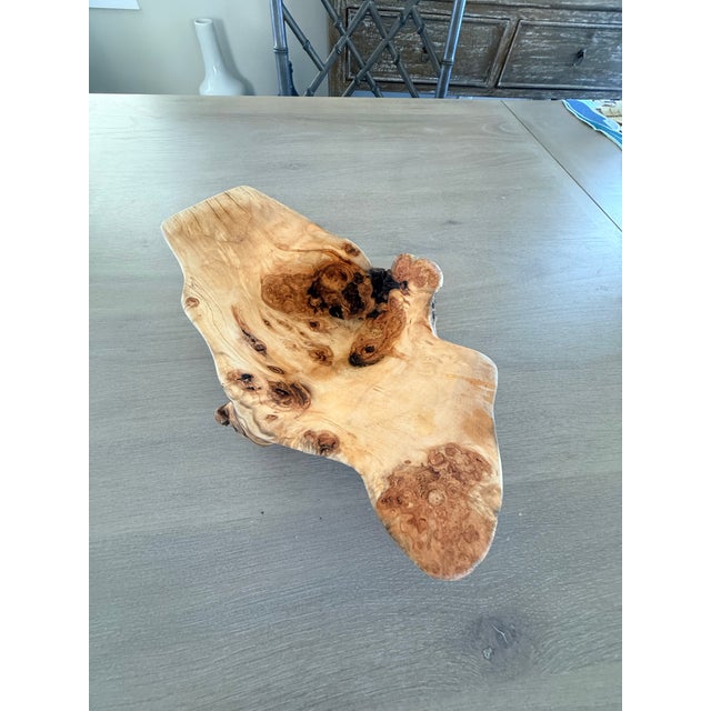Stunning Natural Aspen Wood Bowl For Sale - Image 10 of 12