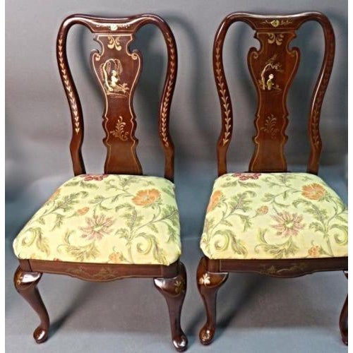 Queen Anne Style Dining Chairs Set of 6 Chairish