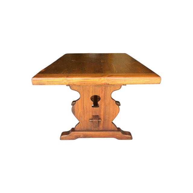 1960s Drake, Smith & Co. High Quality Table Builders - Bristol, Vermont. Solid Knotty Pine. For Sale - Image 4 of 12