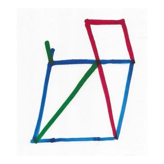 1970s Dimitri Grachis Minimalist Drawing For Sale
